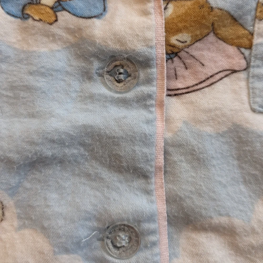 PETER ALEXANDER Jr. Peter Rabbit Bamboo/cotton Flannel Button-up Pajama Top 8